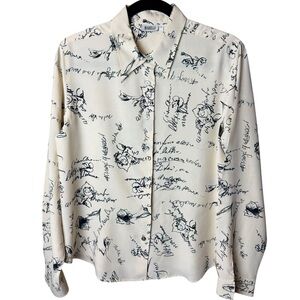 Marella Sketch Hand Writing Blouse - US Size 12